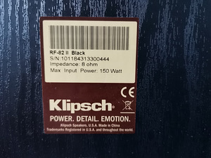 Kõlarid Klipsch RF-82 II (5 foto / 5)