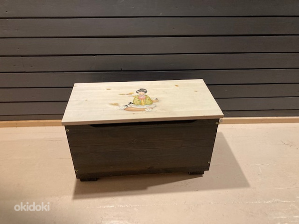 Ящик для игрушек Poppy из массива дерева (фото #1)