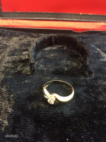 Золотое кольцо 585 Бриллиант (фото #1)