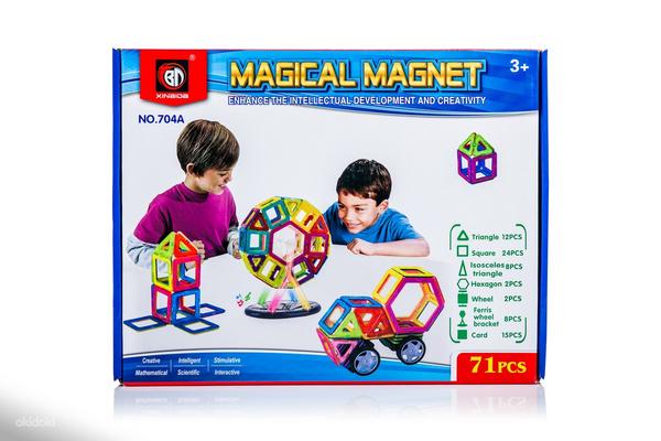 Магнитный конструктор Magical Magnet 72 элемента, новый (фото #3)