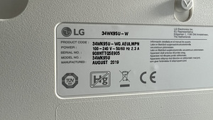 Monitor LG 34WK95U-W 34" (2 foto / 2)