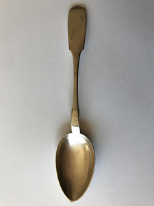 Ложка, серебро 875, 16.5 см, 23г, год 24.XII.1935