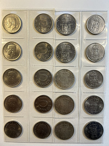 Rootsi müntide kollektsioon, Krona, Öre, Kronor mündid lot3