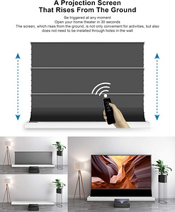 Vividstorm S Pro 120" Electric Tab-Tensioned Floor Screen (4 foto / 6)