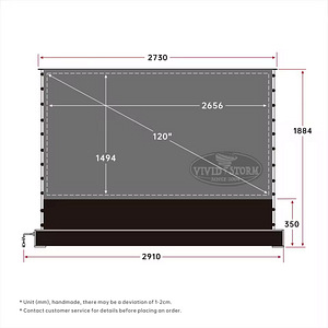 Vividstorm S Pro 120" Electric Tab-Tensioned Floor Screen (5 foto / 6)