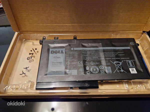 93% Батарея Dell Latitude 3DDDG, время автономной работы ~4 ч. (фото #2)