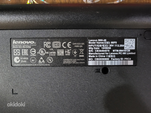 Ноутбук Lenovo b50-45 (фото #3)