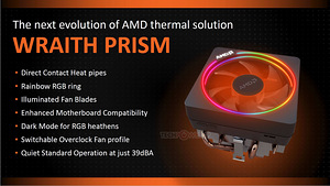 AMD башенный кулер Wraith Prism RGB (2 фото из 5)