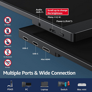 Kaasaskantav USB-c monitor Cocopar Y156FH7S , FHD (7 foto / 7)