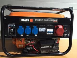 Generaator elektrigeneraator Black elektristarteriga