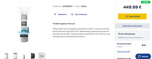 Kaks ühes õhupuhasti ja õhuniisuti Philips Series 2000i (3 foto / 4)