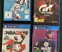 PS4 mängud: Gran Turismo, NBA2K19, FIFA19, NHL20