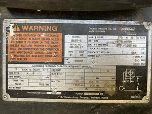 Elektriline tõstuk Daewoo Doosan B18T-5 (6 foto / 6)