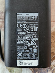 Dell laadija, adapter 65W (19,5V; 3.34A; 7,4 mm) SLIM (2 foto / 5)