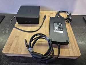 Dell dokk (dock) TB16 (K16A) + Dell 130W laadija (adapter) (1 foto / 6)