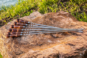 Grillvardade komplekt 6 tk. 3x12x50 cm. Juhtum. (10 foto / 10)