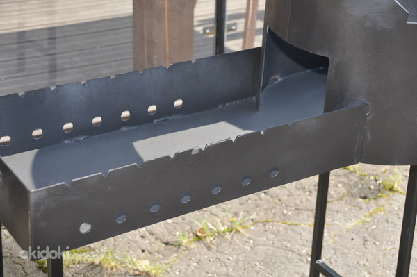Комплект - печь мангал d400 мм + казан с крышкой 16Л+ шампур (фото #6)