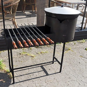 Komplekt - grillahi d460 mm + kaanega pada 22L + varras (7 foto / 10)