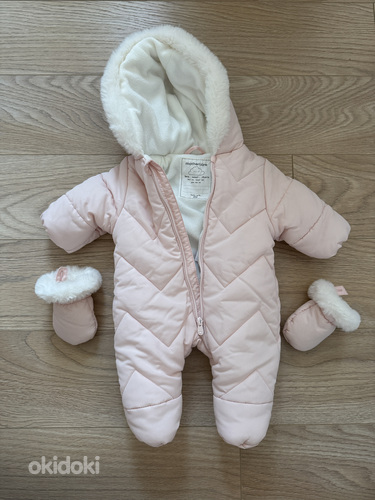 Kevadine kombinesoon tüdrukule Mothercare, suurus 1-3 kuud.