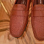 Очень элегантные коричневые кожаные мужские мокасины, 40 р (фото #2)