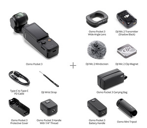 DJI Osmo Pocket 3 Creator Combo (+lisa aku, mikrofon) (4 foto / 10)
