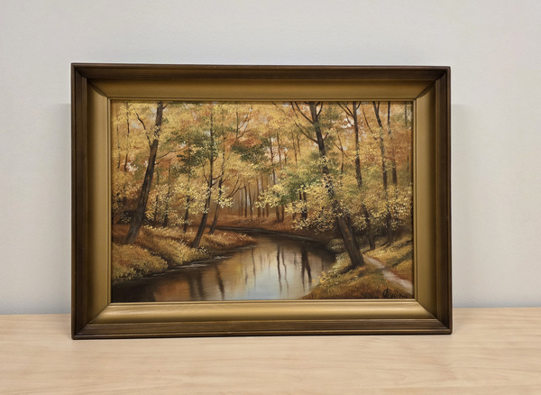 Arkadi Põbakov - Осенняя река. 40x60
