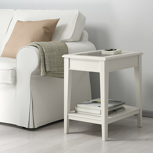 IkEA LIATORP abilaud, 57x40 cm, valge/klaas (2 foto / 3)