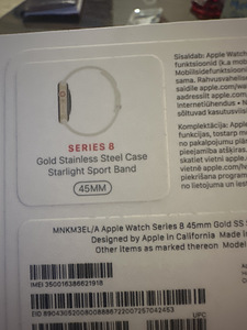 Apple Watch Series 8 45mm Gold Stainless Steel (Cellular) – (1 foto / 3)