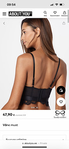 Bratop/korsett hunkemöller “heather” C korvile (2 foto / 3)