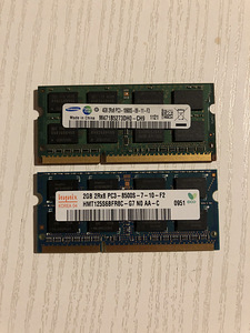 Samsung 1x 4GB DDR3 1333MHz, Hynix 1x 2GB DDR3 1333MHz