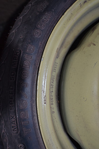 Tagavara ratas 15x4T TOPY 125 / 70 / R15 (2 foto / 2)