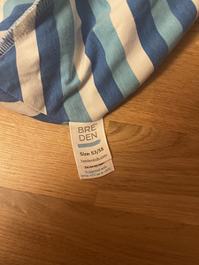 Breden topeltpuuvillane tuukrimüts s.53/55 (4 foto / 5)