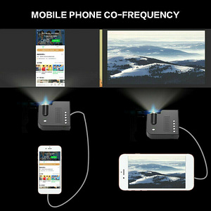 HD 1080P Mini LED Projector, uus (3 foto / 4)