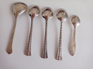 Ложки чайные 3,ложка сервировочная 1,ложка кофейная 1,Т.Ю.З (4 фото из 4)
