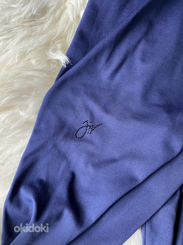 JIV темно-синие брюки для фиг.катания со стразами, размер S (фото #5)