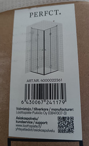UUS! Dušši voldikuste komplekt 80x225 (2 foto / 3)