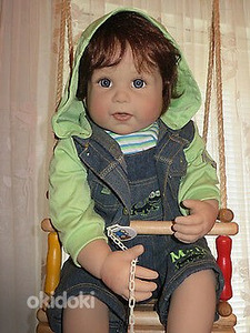 Kogutav reborn nukk Mike Monica Peter Leichtilt 84cm (1 foto / 5)