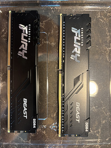 Kingston Fury Beast Black XMP 32 ГБ (2x16 ГБ) DDR4 (1 фото из 2)