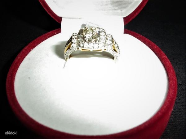 Sõrmus teemantidega. (foto #3)