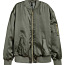 Легкая куртка-бомбер из атласа H&M р-р 14 (фото #2)