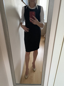Varrukateta naiste kontorikleit (4 foto / 7)