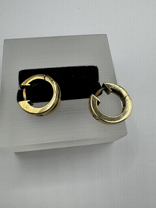 Золотые серьги, 585 проба, бриллианты, 4,70г (3 фото из 3)