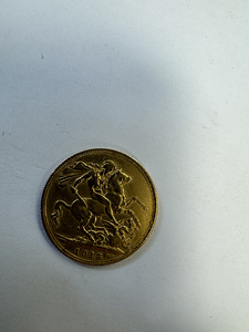 Kuldmünt - 1 sovereign 1915 George V (1 foto / 2)