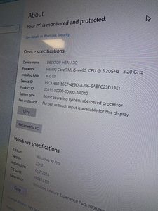 Lauaarvuti i5 16GB 512SSD RX570 (3 foto / 7)
