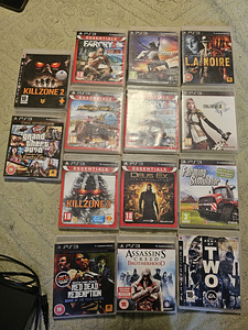 Ps3 + 14 mängu (2 foto / 3)