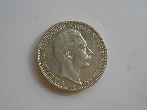 Germany 3 mk. 1912, silver (2 foto / 2)