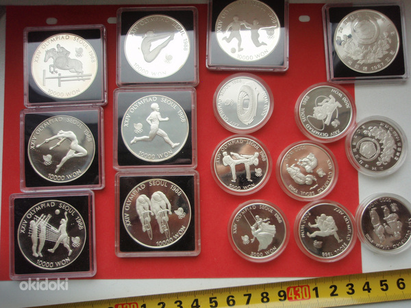 South Korea silver coins