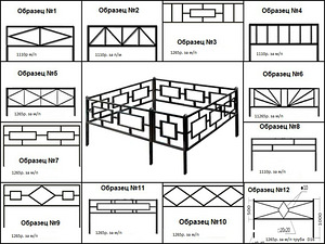 Металлические ритуальные ограды