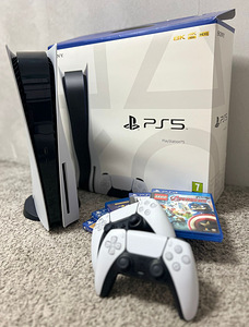 PlayStation 5(DISC) + 2 Dualsense + 5 GAMES (4 foto / 6)