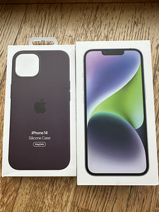 iPhone 14, Purple, 128GB + original Silicone case (1 foto / 10)